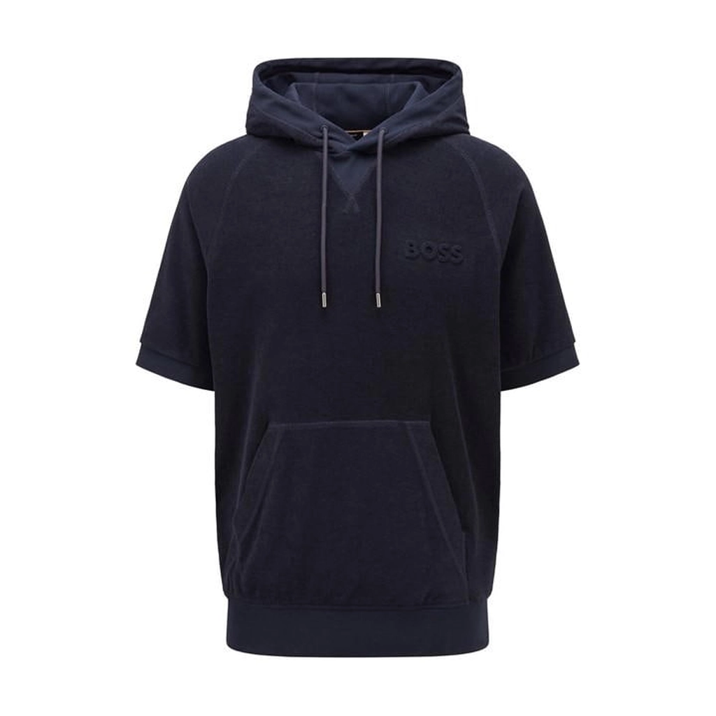 Hugo Boss Sealy 09 Short Sleeve Hooded Sweatshirt - Blue